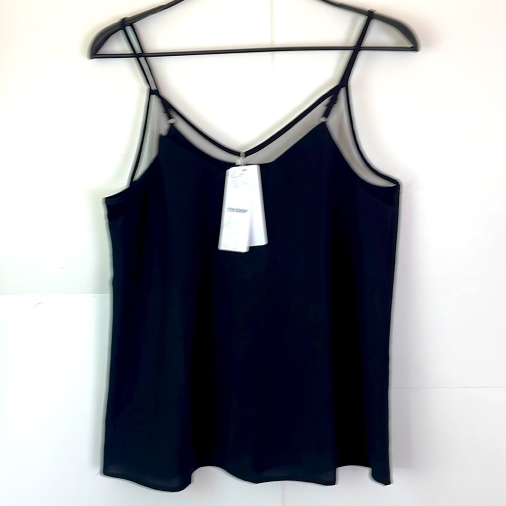 Tecrew Halter Top Sz Medium Black Stretch New